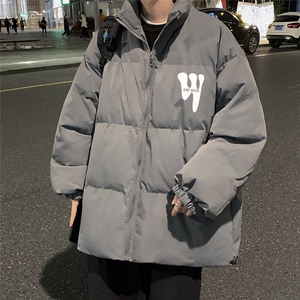 港风  秋冬新款保暖立领宽松棉服外套男 MY62048 P95控118图片