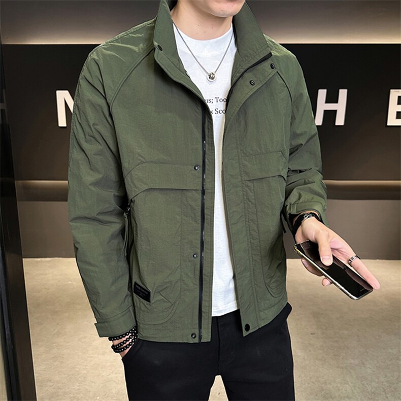 店主风2025年秋季新款潮牌外套立领帅气男夹克JK9211-P93,男装夹克,电商D240-242