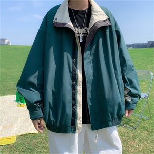 日系复古cityboy立领工装夹克外套男春秋宽松休闲棒球服W5501-P70图片