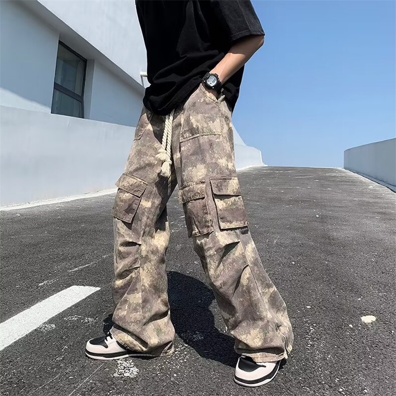 男春夏新款青少年时尚休闲裤大抽绳纯棉YK82P60,男装休闲裤,星座1116-2