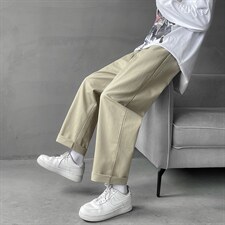 新款日系工装裤男直筒宽松阔腿长裤ins美式休闲裤子K2691-P25，男装休闲裤，星座512-2