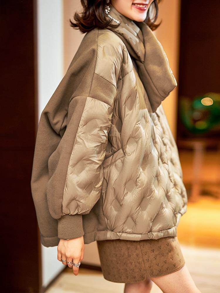 羽绒服后背胆加羽绒，女装羽绒服，爱丽伽