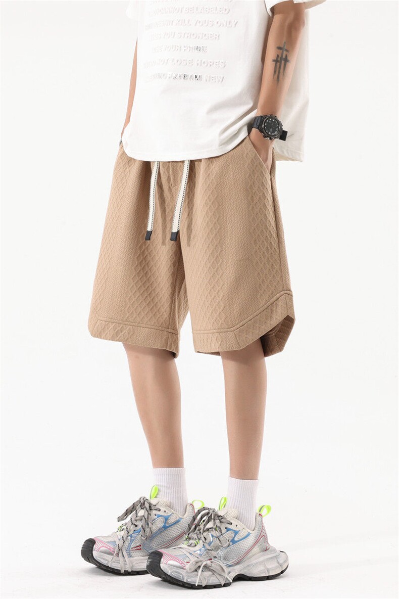 无影-提花面料短裤美式潮牌夏季工装大码五分裤DK817P27,男装牛仔裤,星座301B-2（原A443-1）