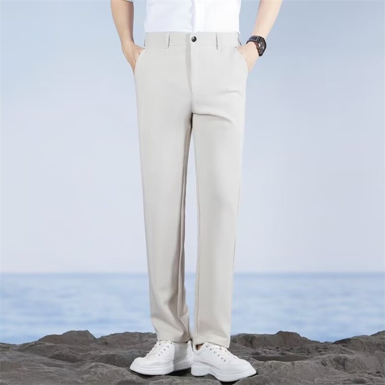 九分西装男士长裤子垂感小脚休闲修身直筒小西裤KA1，男装西裤，星座1116A-2（原606A-1）