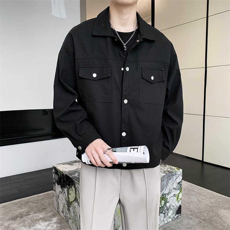 纯色皮衣夹克外套PU皮休闲A328-2291-P105-K149,男装夹克,星座406