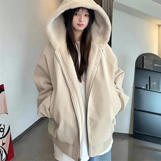 现货高品质美式高街冬季重磅座山雕大毛毛领pu皮棉衣男女加厚外套，男装皮衣，电商A486-1