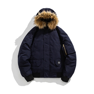 冬季加厚保暖连帽毛领休闲棉衣情侣棉服中性风棉衣外套MY7800p110图片