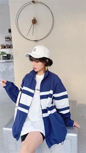 初夏运动薄外套女,其它,火红