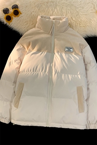 冬季青少年灯芯绒立领拼接外套休闲百搭面包服棉服5302-P78图片