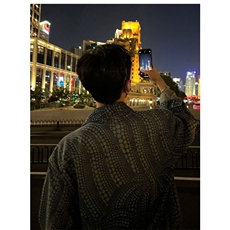 白敬亭同款春秋牛仔外套南瓜图案波点高级夹克男女拉链宽松休闲潮，男装工装外套，四季星座505