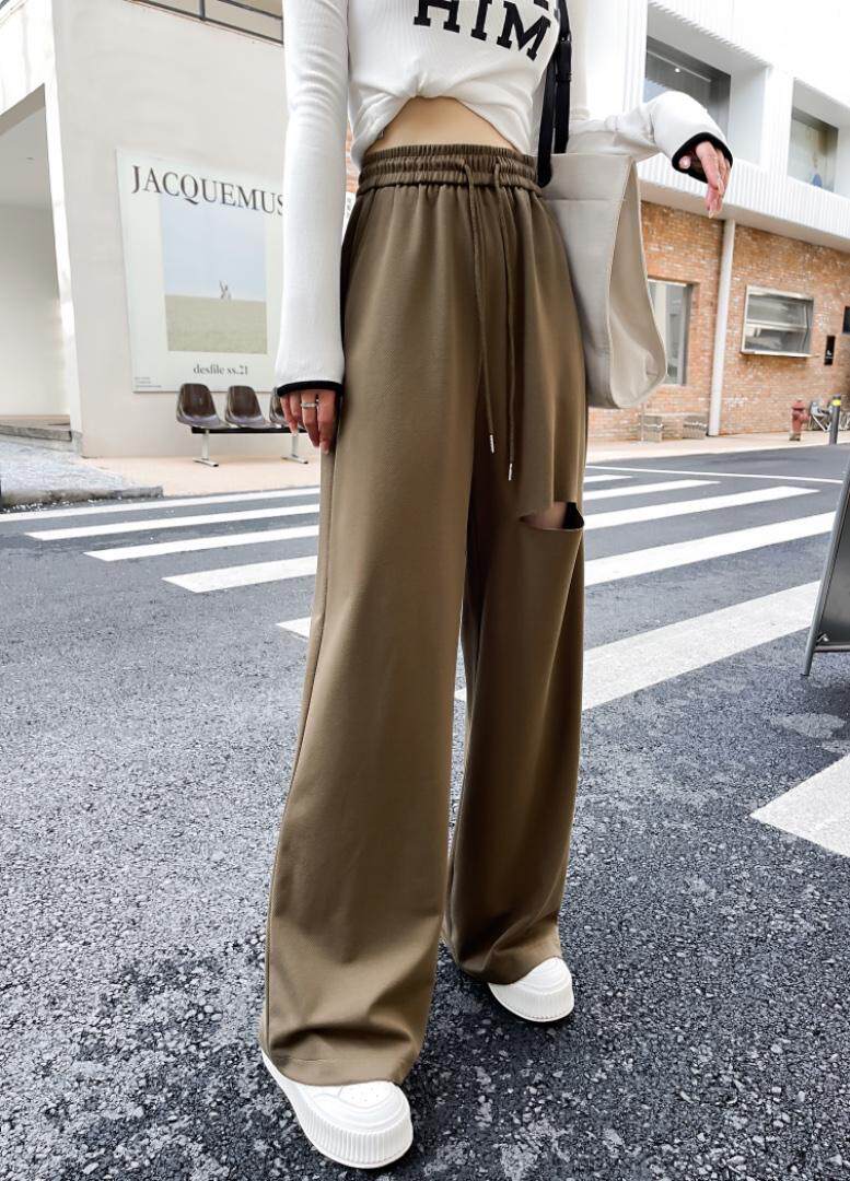 秋装新款破洞阔腿裤，其它，C&B