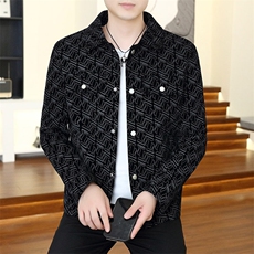 网红款秋季男士时尚潮流翻领韩版夹克高品质百搭外套男JKD10P90，男装夹克，电商B226-2（原B217-2）