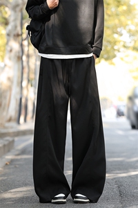 春季新款现货男女同款直筒弯刀休闲裤DSA157B-K2611-P45图片