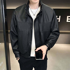 新款男士皮衣皮夹克防风防水立体口袋309B-3-2307-P95，男装夹克，星座1409-3
