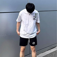 万针全刺绣工艺抖音得物高品质260克重磅纯棉双纱美式高街短袖T恤，男装T恤，电商A486-1