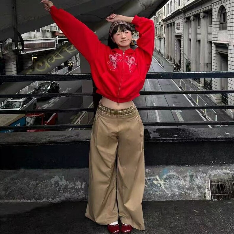 Galiren新款美式街头蛇年连帽卫衣外套开衫男女复古短款上衣潮,女装短外套,四季星座505