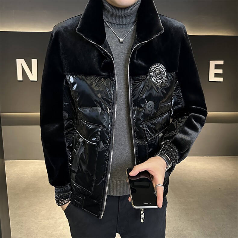 爆品冬季男士时尚加厚仿皮草保暖爸爸装商务夹克外套ZX8939-P310,男装夹克,星座1105-3