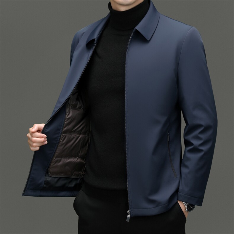CKE1711钱塘2020-2新款商务冬季休闲厚款中年男士羽绒服P275,男装羽绒服,钱塘207-2