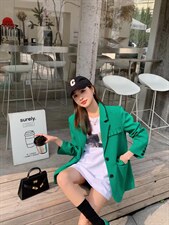 西装外套韩版，女装西装，SUPEREDITE 绣铂