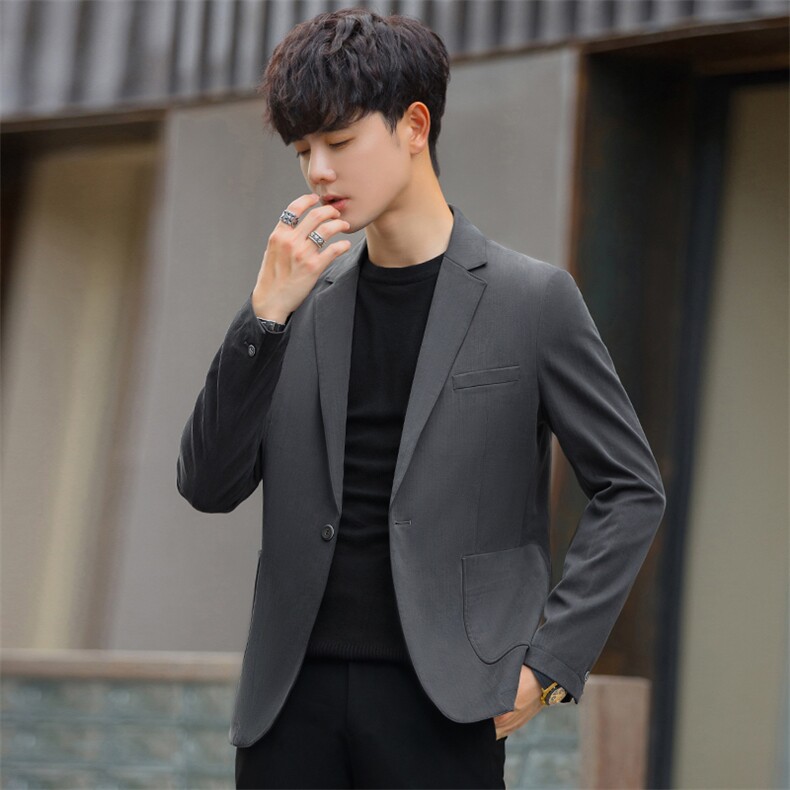2025春季新款休闲西装男士潮修身休闲简约韩版西服外套A3115P165,男装西服套装,电商A355（原A415）