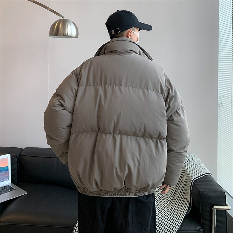 冬季ins立领加厚工装服百搭保暖衣宽松男袄外套W2205-P80,男装棉衣,星座512-4