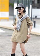 披肩衬衫，女装衬衫，极品红颜