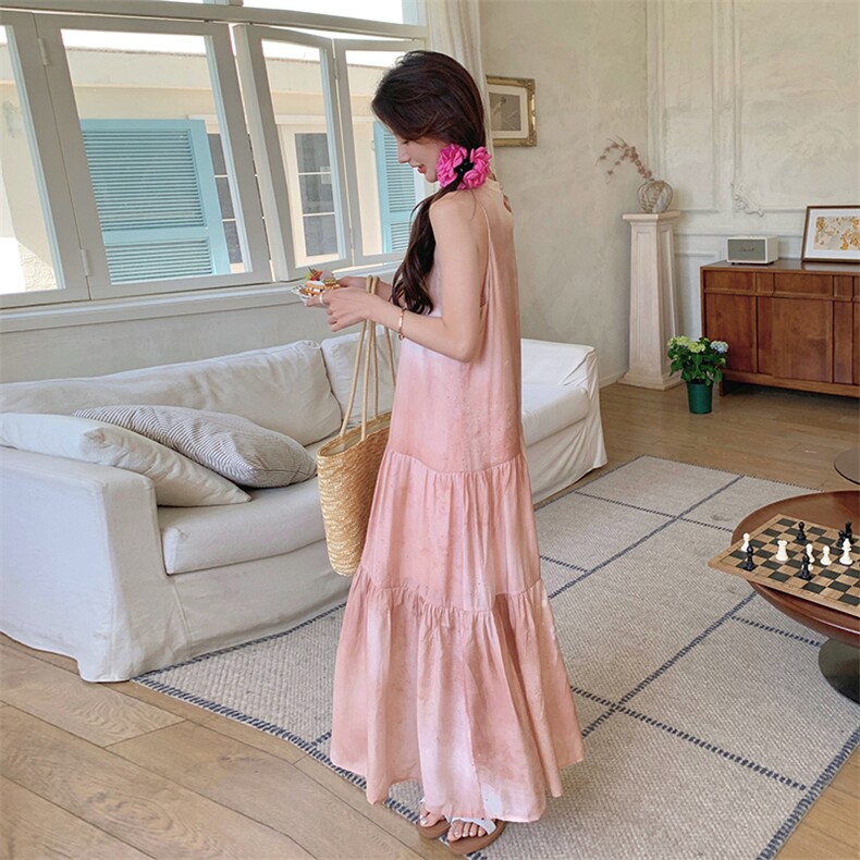 现货210-2869-P115-K168少女连衣裙夏季新款挂脖气质连衣裙,女装连衣裙,浙宝210（原浙宝191）
