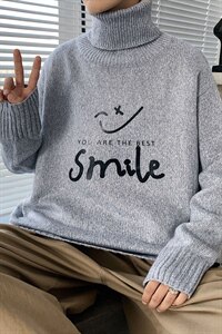 ！冬季男士高领毛衣加厚保暖百搭针织衫学生毛线衣GM605P55图片