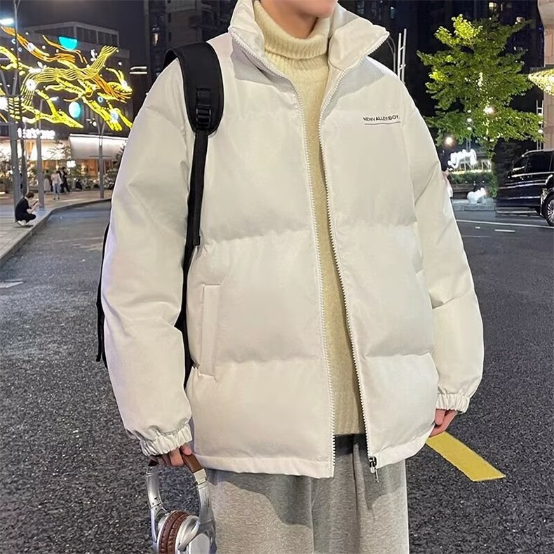 2024新款棉服男款外套冬季韩版港风情侣pu皮衣立领加厚棉服PY79,男装皮衣,星座506