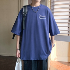 2024夏新款美式个性大字母印花宽松圆领短袖T恤T2317-P40，男装T恤，星座914-3