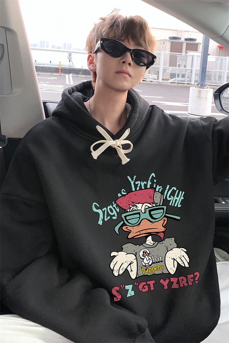 8XL连帽卫衣男大码胖子帽衫大号运动服WY2380-P35加绒款-P40,男装卫衣,电商A040