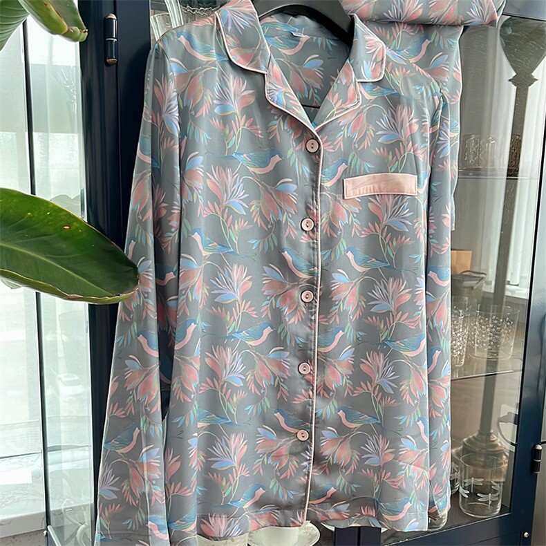 蔓秋新款全棉双层纱布女款长袖长裤套装，床单，一起卖家纺