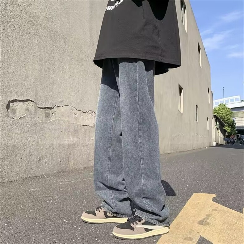 218-1-P45-NK5015新款时尚休闲宽松潮男百搭牛仔裤,男装牛仔裤,四季星座218-1