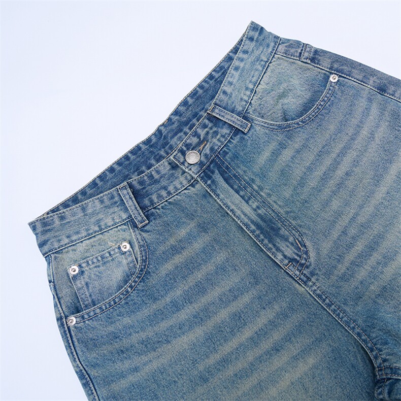 潮流宽松直筒牛仔裤高街潮牌休闲裤A161-K5700-P62108元,男装牛仔裤,电商A161
