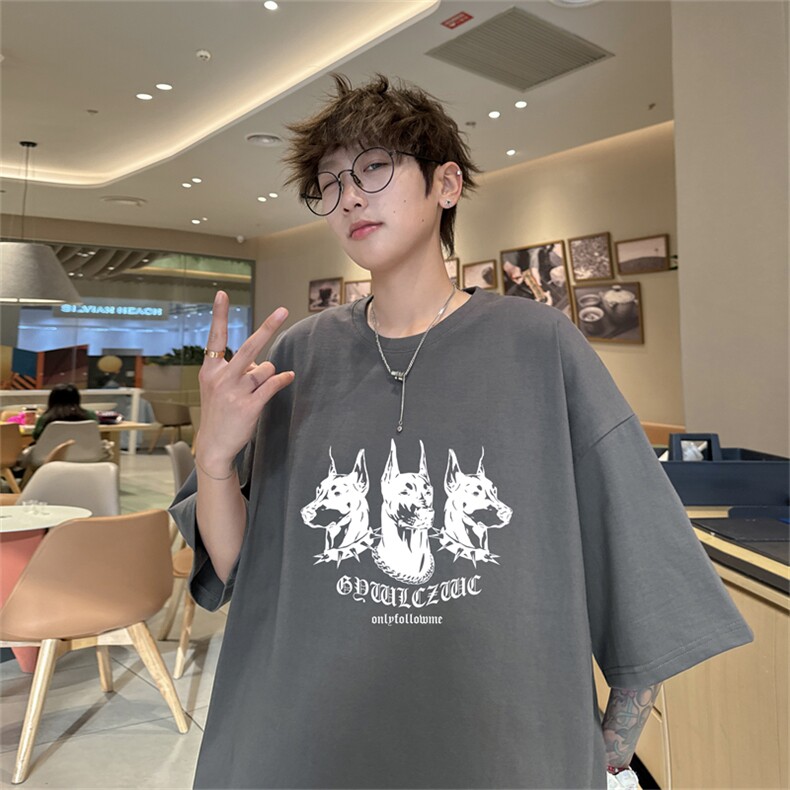 220G夏季新款纯棉圆领短袖T恤DT425-特P19控38,男装T恤,电商B370