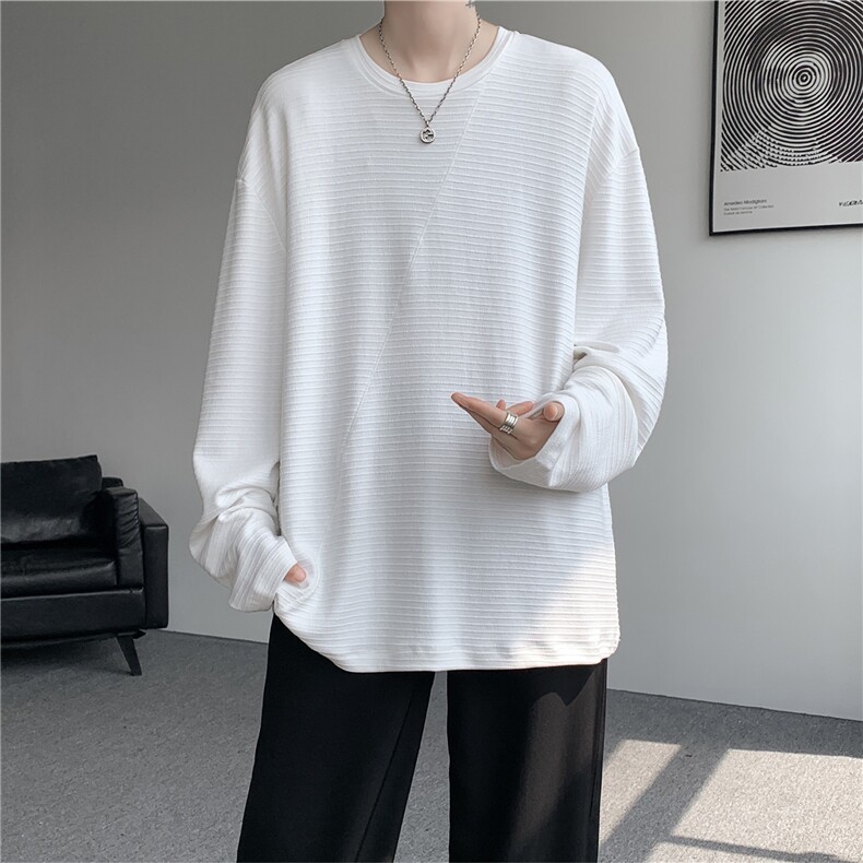 现货T10179-特批40控78秋冬磨毛打底衫高质量长袖百搭大码T恤,男装T恤,电商A059