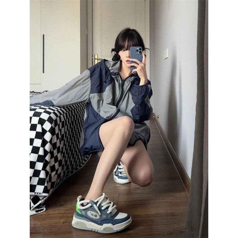 【有货】FSY01CC-特P42轻薄撞色连帽防晒服男女夏季薄款外套,男装防晒衣,星座1007（原301D）