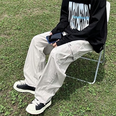 工装裤男潮牌ins春秋季抽绳束脚裤子男韩版G83P42，男装休闲裤，星座1116-2