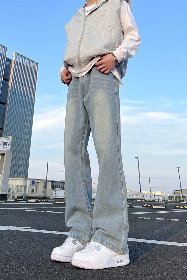A178牛仔裤男直筒宽松新款高腰显瘦百搭阔腿裤子潮740P40限价89,男装牛仔裤,电商A178