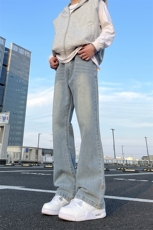A178牛仔裤男直筒宽松新款高腰显瘦百搭阔腿裤子潮740P40限价89，男装牛仔裤，电商A178