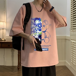 麂皮绒短袖t恤男大码半袖男 JD82290-P25图片