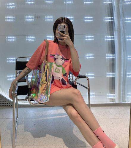 现货～牛转乾坤、大板型T～白色、橘色、蓝色～均码,女装,LOVELS