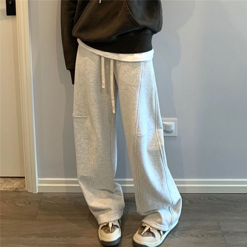 AK2485-P68松弛感banana香蕉裤宽松阔腿休闲裤子女春秋运动裤卫裤,女装休闲裤,星座617A-2