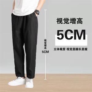 218-1-P23-CX22夏季宽松休闲百搭潮男裤图片