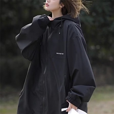 连帽防风冲锋衣男外套春秋款潮牌户外情侣登山服机能工装帅气夹克，男装夹克，星座1210-1