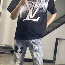 1506-1/KT771/P45牛仔裤男欧洲站刺绣破洞弹力修身小脚裤潮牌痞帅，男装牛仔裤，星座1506-1