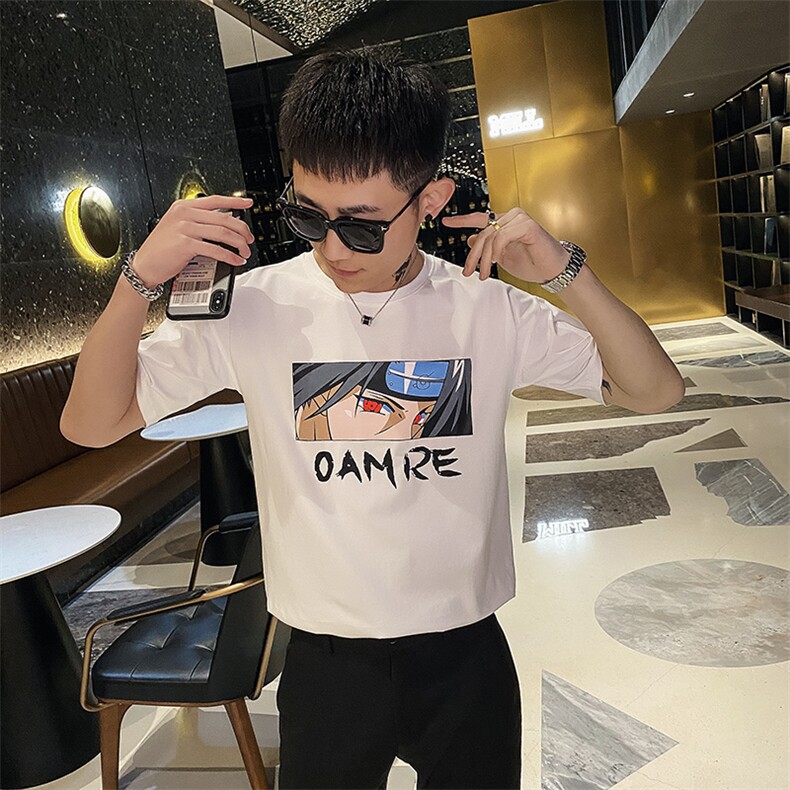 312A-1111-P35新款社会小伙短袖T恤男士宽松潮流半袖体恤G,男装T恤,星座312A-5
