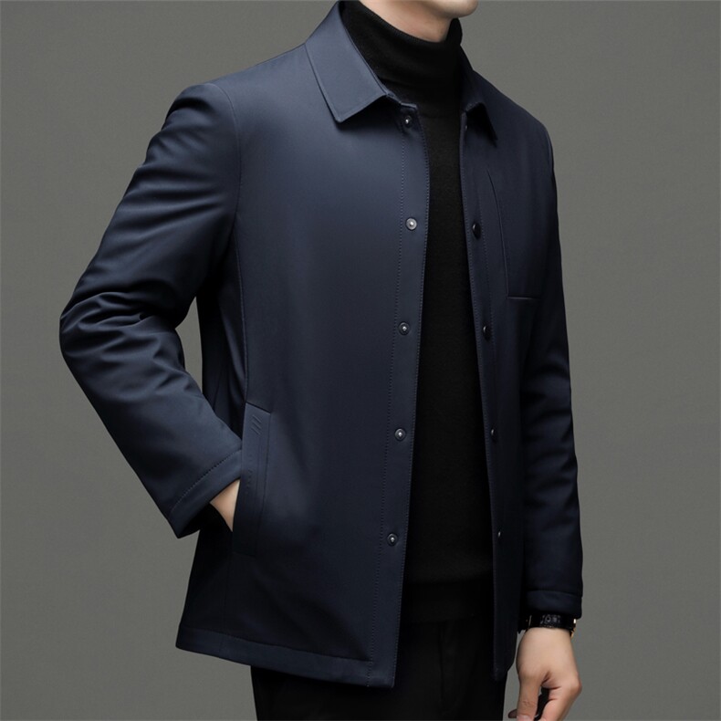 CLW9005钱塘2020-2商务休闲简约冬季厚款中年男士夹克外套P147,男装夹克,钱塘207-2