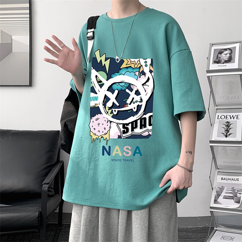 纯棉短袖t恤男大码半袖打底衫宽松体恤衫DX17275-P20大皂风,男装T恤,电商A040