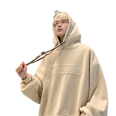 抖音品质加绒潮流立体钢印字母卫衣LMWY03JR-P60LMWY03-P55，男装卫衣，电商B325
